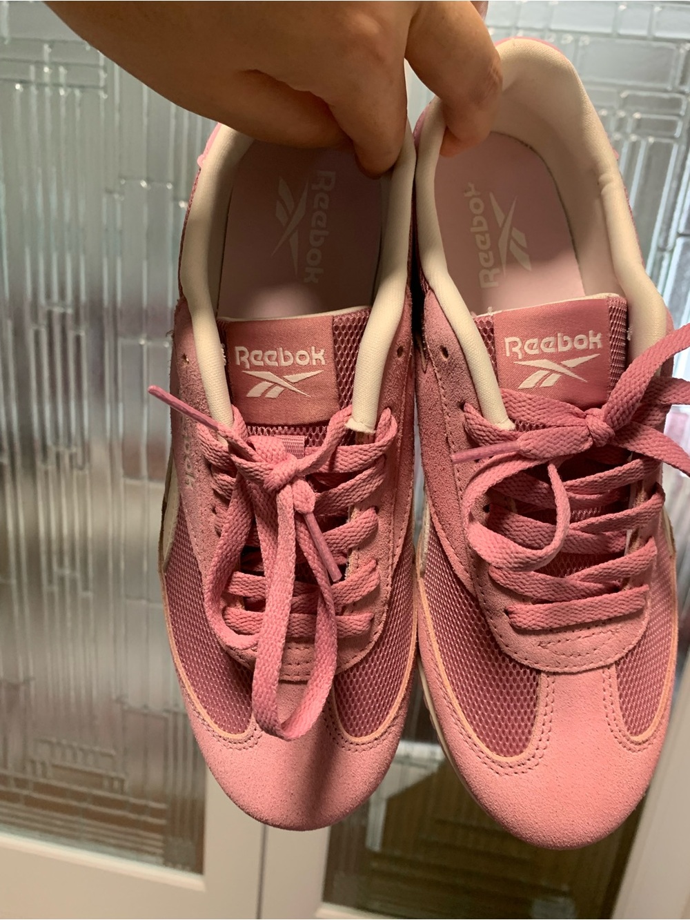 Pink Reebok Sneakers - Size 9